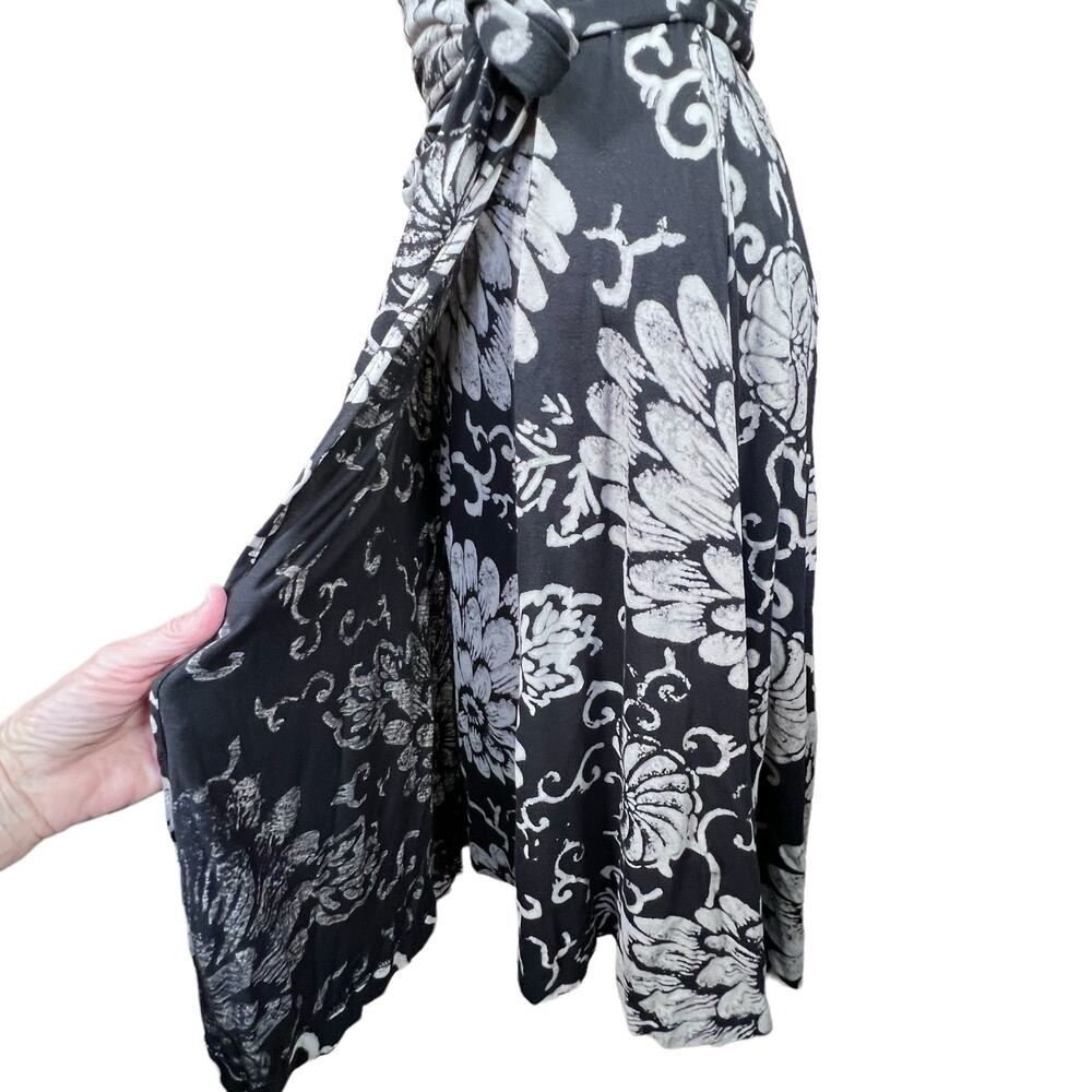 Lucky Brand Women’s Floral Neutral Print Boho Casual Festival Wrap Dress S EUC - Picture 11 of 14